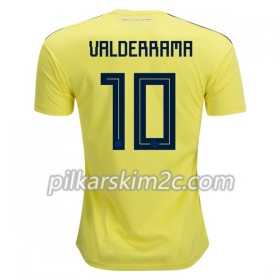 Koszulka Kolumbia Valderrama 10 Główna Mistrzostwa Świata 2018 - Koszulki Piłkarskie